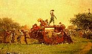 Jonathan Eastman Johnson The Old Stagecoach oil on canvas